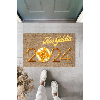 Kapı Önü Paspası Yeni Yıl Konsepti Dijital Baskı PY-175111186