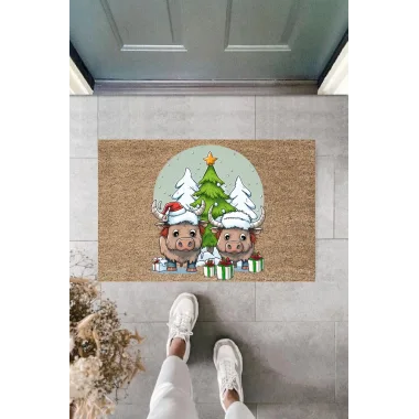 Kapı Önü Paspası Yeni Yıl Konsepti Dijital Baskı PY-175111223