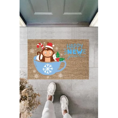 Kapı Önü Paspası Yeni Yıl Konsepti Dijital Baskı PY-175111230