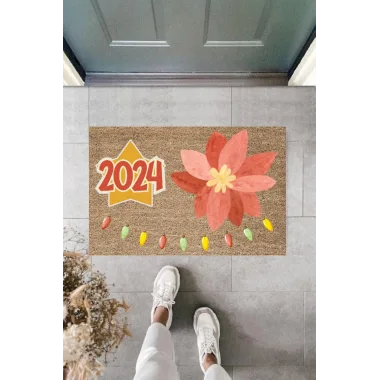 Kapı Önü Paspası Yeni Yıl Konsepti Dijital Baskı PY-175111231