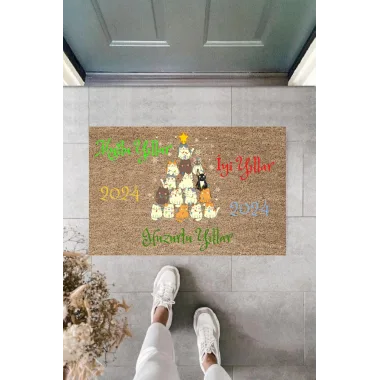 Kapı Önü Paspası Yeni Yıl Konsepti Dijital Baskı PY-175111242