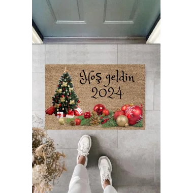 Kapı Önü Paspası Yeni Yıl Konsepti Dijital Baskı PY-175111245