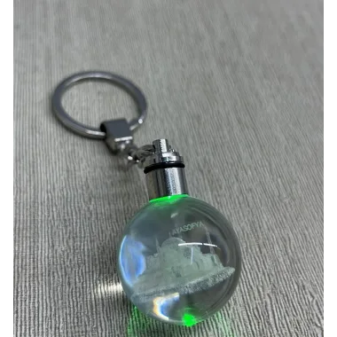 Ledli Ayasofya Tasarımı Kristal Anahtarlık Alk3803