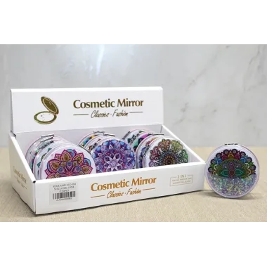 Mandala Desenli Hareketli Sulu El Aynası Alk4582