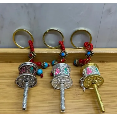 Metal Feng Shui Şans Çarkı Anahtarlık Alk4458