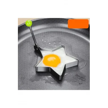 Metalik Yıldız Şeklinde Metal Omlet Yumurta Ve Krep Kalıpları