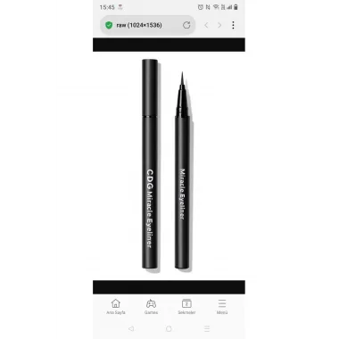 Miracle Eyeliner – Suya Dayanıklı, Akmayan, İnce Uçlu Siyah Göz Kalemi