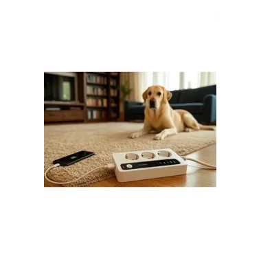 P10 3x Priz 3000w Akım Korumalı 4x Usb 2x Type-c Girişli Çoklu Priz