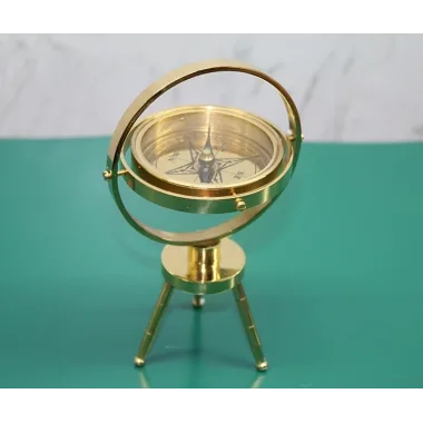 Pirinç Masa Üstü Pusula 15745