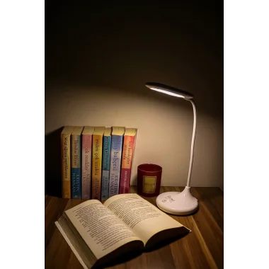 Şarjlı Sarı Ve Beyaz Renk Masa Lambası  Wt-005