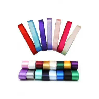 Saten Kurdele 1 cm 10 Metre Füme