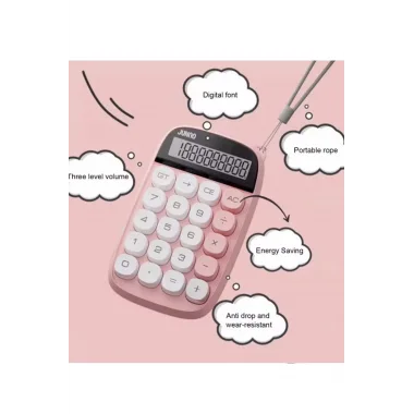 Sevimli Kare Tuşlu 10 Haneli Ldc Ekran Hesap Makinası Sarı