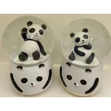 Siyah-beyaz Panda Kar Küresi Büyük Boy