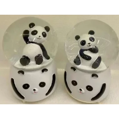 Siyah-beyaz Panda Kar Küresi Orta Boy