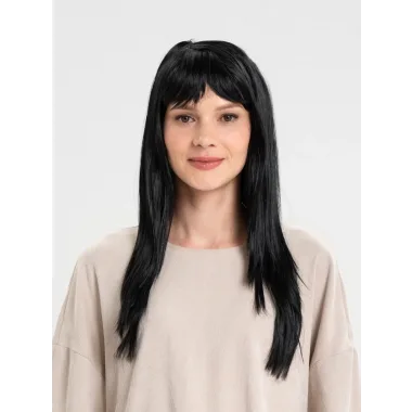 Siyah Renk Uzun Parti Peruğu