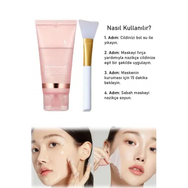 Soyulabilir Kolajen Jel Yüz Maskesi 75 Ml – Cam Gibi Parlak Cilt Maskesi