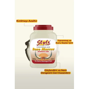 Style Bone Marrow Kemik İliği Saç Bakım Maskesi – 1200 Ml