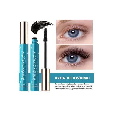 Suya Dayanıklı Kıvırıcı Maskara – Uzun Süre Kalıcı Siyah 10g