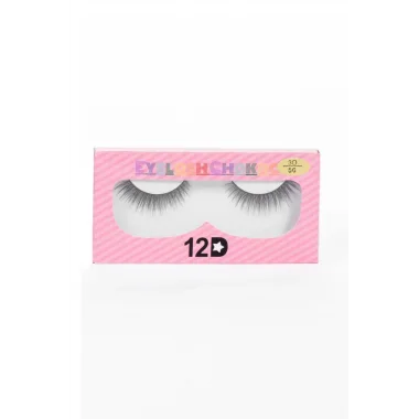 Takma Kirpik Doğal Kısadan Uzuna Orta Yoğunlukta Tekli 3d 56