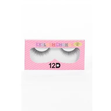 Takma Kirpik Doğal Kısadan Uzuna Orta Yoğunlukta Tekli 56