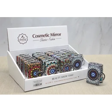 Taşlı El Aynası Anahtarlık Alk3766