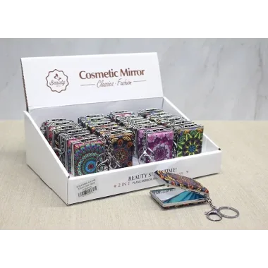 Taşlı El Aynası Anahtarlık Alk3768