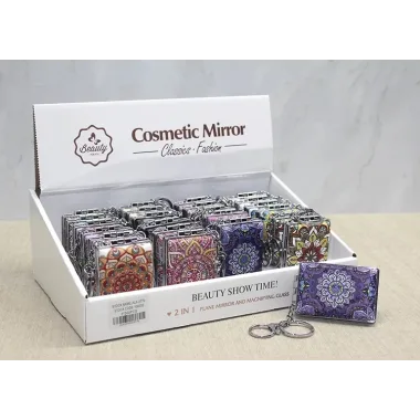 Taşlı El Aynası Anahtarlık Alk3770