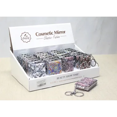 Taşlı El Aynası Anahtarlık Alk3772