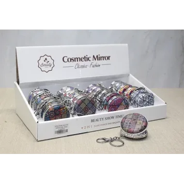 Taşlı El Aynası Anahtarlık Alk3775