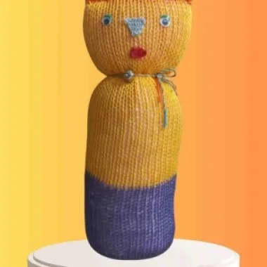 Tıkırık Örgü Yastık Uyku Ve Oyun Arkadaşı Çıtırtı - 35 Cm