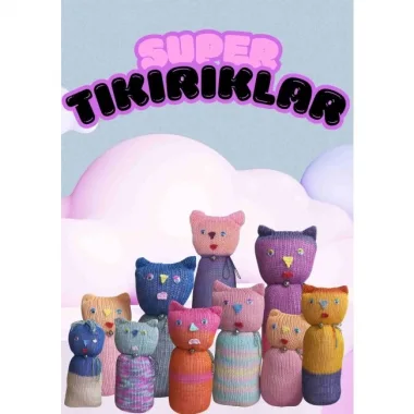 Tıkırık Örgü Yastık Uyku Ve Oyun Arkadaşı Gümüş&zıpzıp - 35 Cm-45 Cm