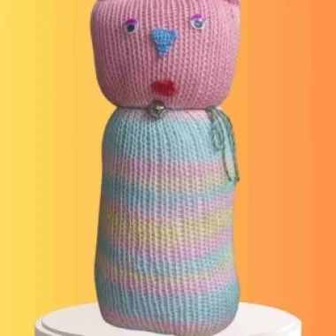 Tıkırık Örgü Yastık Uyku Ve Oyun Arkadaşı Pofuduk - 45 Cm