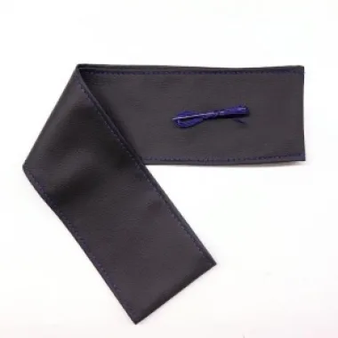 Tüm Araçlara Uyumlu Deri Direksiyon Kılıfı, Dikmeli Mavi Dikişli