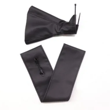 Tüm Araçlara Uyumlu Direksiyon Kılıfı Ve Vites Körüğü Siyah Deri Siyah Nakışlı