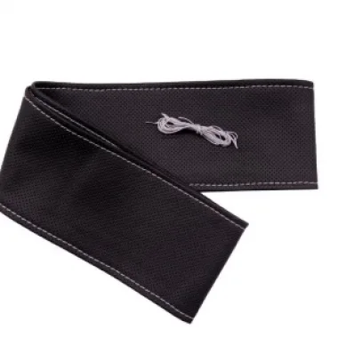 Tüm Araçlara Uyumlu Vinil Direksiyon Kılıfı, Dikmeli Gri Dikişli