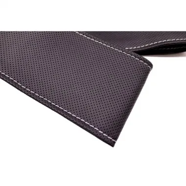 Tüm Araçlara Uyumlu Vinil Direksiyon Kılıfı, Dikmeli Gri Dikişli