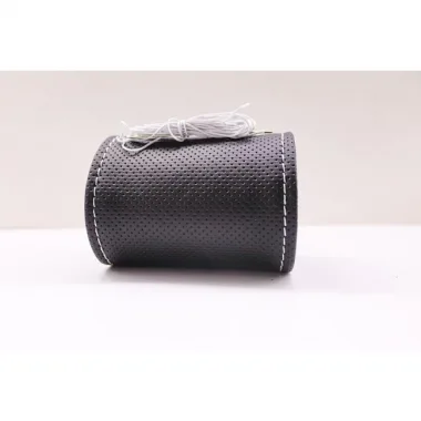 Tüm Araçlara Uyumlu Vinil Direksiyon Kılıfı, Dikmeli Gri Dikişli