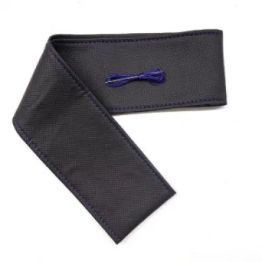 Tüm Araçlara Uyumlu Vinil Direksiyon Kılıfı, Dikmeli Mavi Dikişli