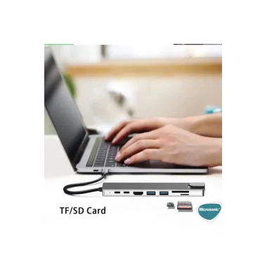 Type-c To Hdtv Multifunction Adapter 8 Port Kablo