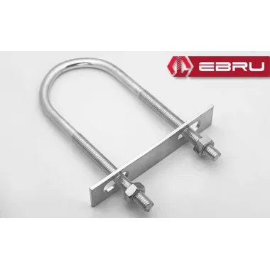 U Civata, Karşılık Demiri + Somunlu - M10x60 - 20 Set