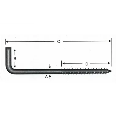 Vidalı Korniş Çivi No:4 - 3,5x40 - 100 Adet