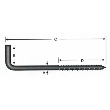 Vidalı Korniş Çivi No:7 - 4x70 - 10 Adet