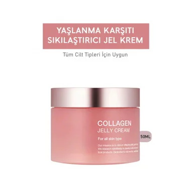 Yaşlanma Karşıtı Collagen Jel Yüz Kremi – Nemlendirici Ve Onarıcı Gece Kremi