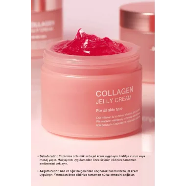 Yaşlanma Karşıtı Collagen Jel Yüz Kremi – Nemlendirici Ve Onarıcı Gece Kremi