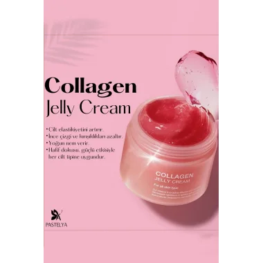 Yaşlanma Karşıtı Collagen Jel Yüz Kremi – Nemlendirici Ve Onarıcı Gece Kremi