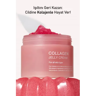 Yaşlanma Karşıtı Collagen Jel Yüz Kremi – Nemlendirici Ve Onarıcı Gece Kremi