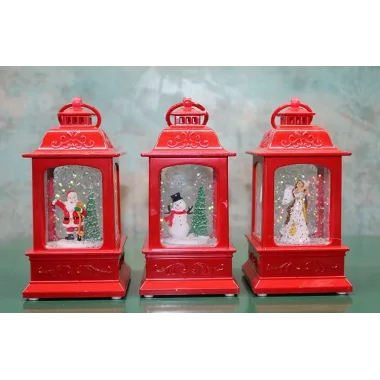 Yılbaşı Temalı Işıklı Müzikli Kar Küresi Alk3222