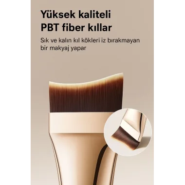 Yüksek Kaliteli Pbt Fiber Kıllı İz Bırakmayan Makyaj Fırçası