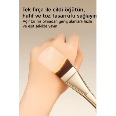 Yüksek Kaliteli Pbt Fiber Kıllı İz Bırakmayan Makyaj Fırçası