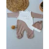 0-3 3-6 Ay Lucky Baby Nakışlı Es Çizgi Boy Şapkalı Erkek Bebek Tulumu